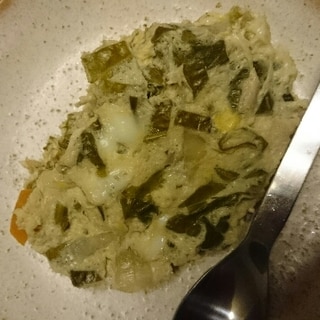 離乳食後期。レンジで野菜の卵とじ